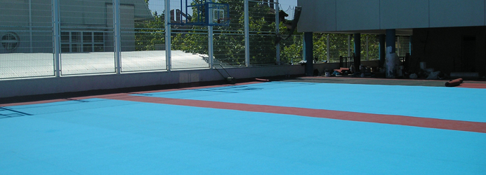 Colegio Europeo de Madrid, Madrid, Spain - Decoflex D6 Sports Flooring